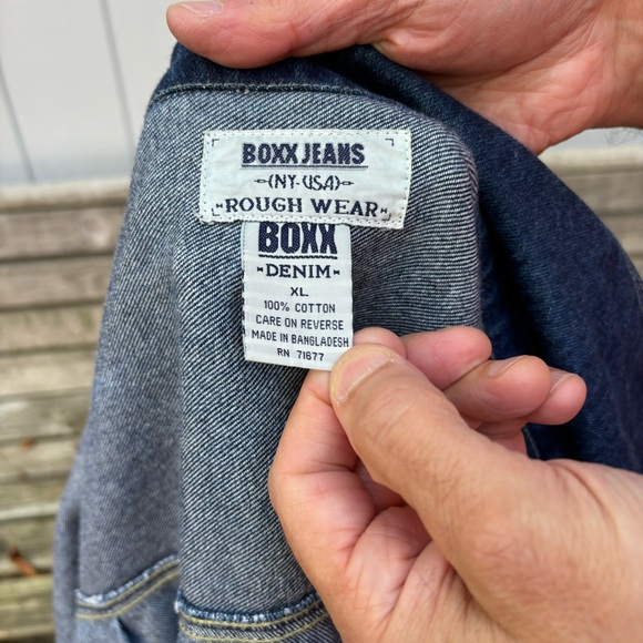 BOXX JEANS Rough Wear (NY USA)—Denim Jacket—Men’s XL—Vintage/Y2K—Loose Fit—VG+ - Picture 12 of 15